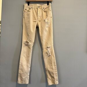 Ksubi Chitch Sandstorm Trashed Jeans Distressed 28
